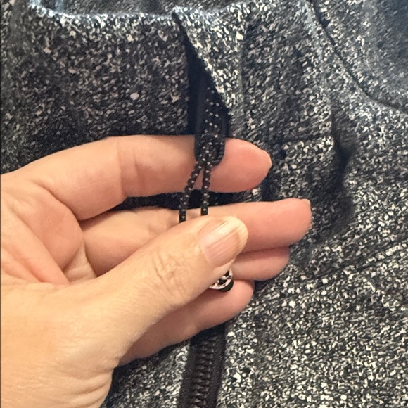 Lululemon Black and White speckled scuba IV Jacket full zip hoodie NEW 12 NWT - Picture 6 of 10
